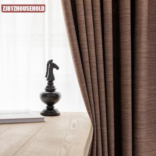 Simple and Modern Denim Pure Color Curtains for Living Room Bedroom Floor-to-ceiling Windows Blackout Curtains Custom