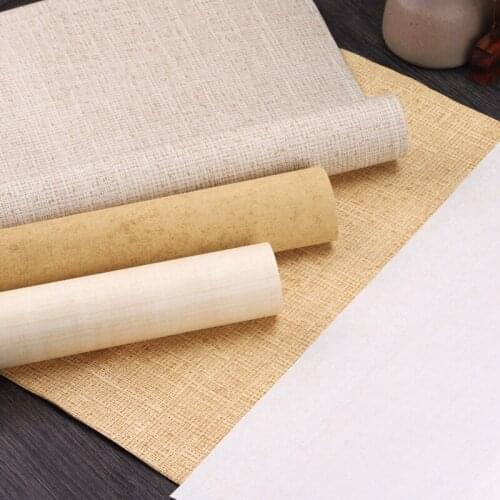 10 Sheets Chinese Calligraphy Rice Paper Six Feet Brush Ink Writing Painting Rijstpapier Half-Ripe Xuan Papers Batik Carta Riso