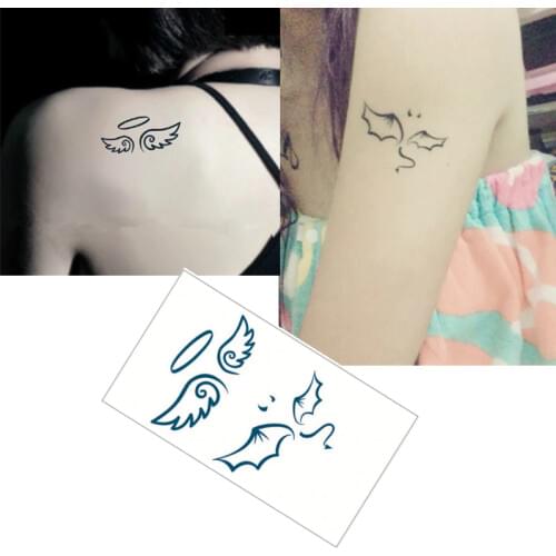 SHNAPIGN Angel wings Flash Tattoo Hand Sticker 10.5*6cm Small Waterproof Henna Beauty Temporary Body Sticker Art FREE SHIPPING