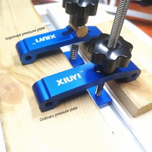 Universal Clamping Blocks Platen Miter Track Clamping Blocks M8 Screw Woodworking Joint Quick Acting Hold Down Clamp Set