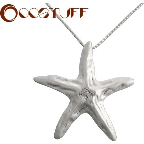 Vintage Starfish Long Chains Necklace with Suspension Pendant Decorative Jewelry for Women Unusual Things Fashion Accessories