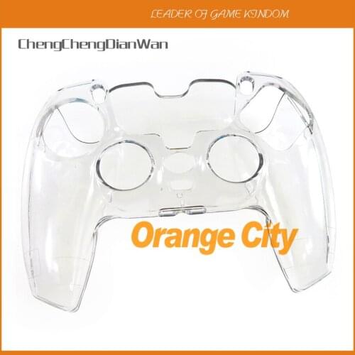 1PC Crystal Shell Case Cover For SONY Playstation 5 Protective Handle For PS5 Controller Case For PS5 Gamepad
