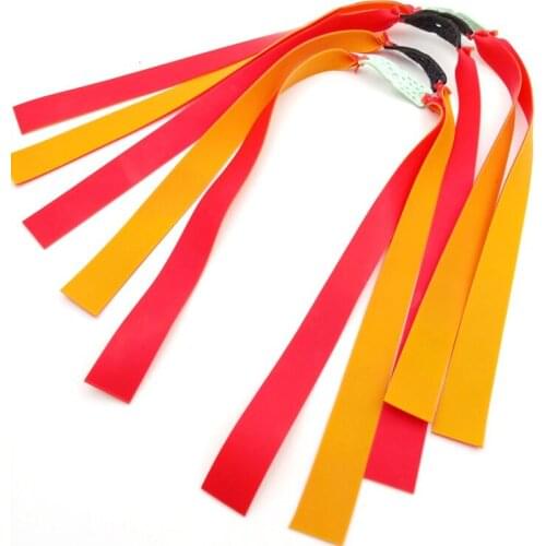 10pcs/lot Slingshot Powerful Elastic Flat Rubber Band Practical Hunting Sports Natural Latex Catapult Set Slingshot For Hunting