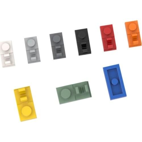 10PCS Replaceable 44861 92280 1x2 Top With Splint Parts Building Blocks High-Tech Assemble Replace Bricks Toy For Children Gifts