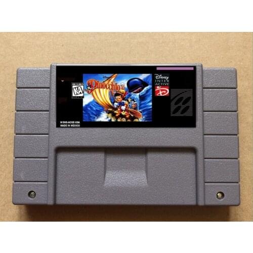 Pinocchio USA-NTSC version 16 bit 46 pins video games