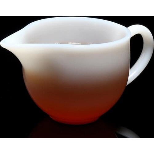 180ml White Jade Porcelain Fair Cup Chinese Kung Fu Teaware Accessories Puer Mug Master Cups Handmade Coffee Mugs Tea Maker Gift