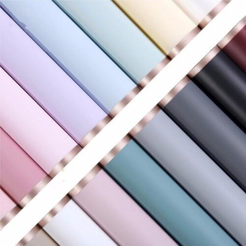 20pcs/lot Golden Border Rose Flower Wrapping Paper Korean Style Half Transparent Gift Wrap Florist Bouquet packaging supplies