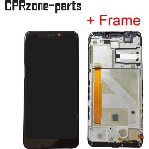5.7" Black + Frame For Vodafone Smart N10 VFD630 VFD-630 LCD Display with Touch Screen Digitizer Sensor Panel Assembly