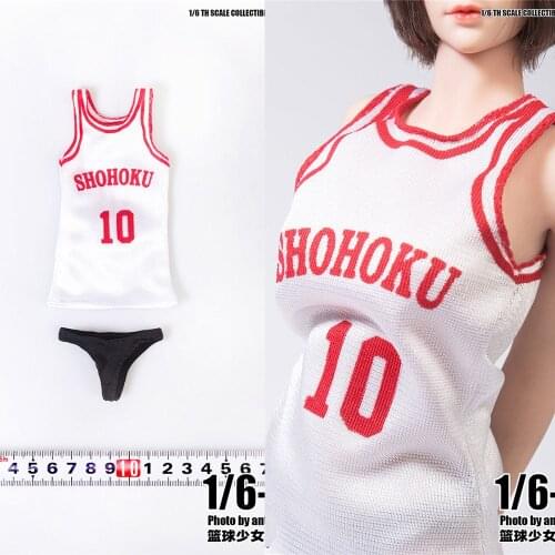 TYM092 1/6 Scale Female Basketball vest shorts suit Sport Clothes Model for 12" TBLeague Body