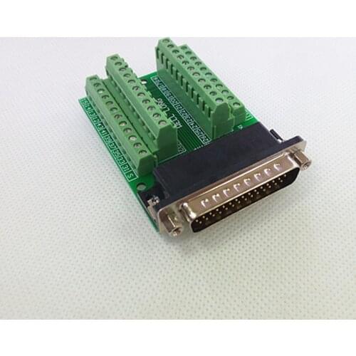 DB44HD Male Breakout Board, DSUB Header Breakout Board, Terminal Block DSUB Module