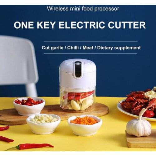 250ml Electric Garlic Masher Sturdy Durable Mini Crusher Chopper USB Charging For Crushed Garlic Crushed Ginger Crushed Cocina