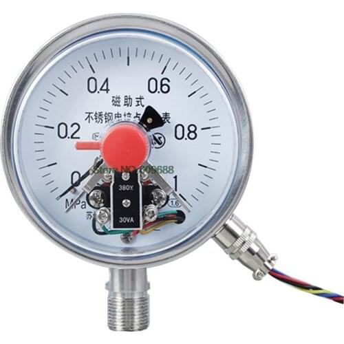 100mm YXC-100BF High temperature resistance and anticorrosion Electric Contact Pressure Gauge Meter Vacuum Gauge Control Gauge