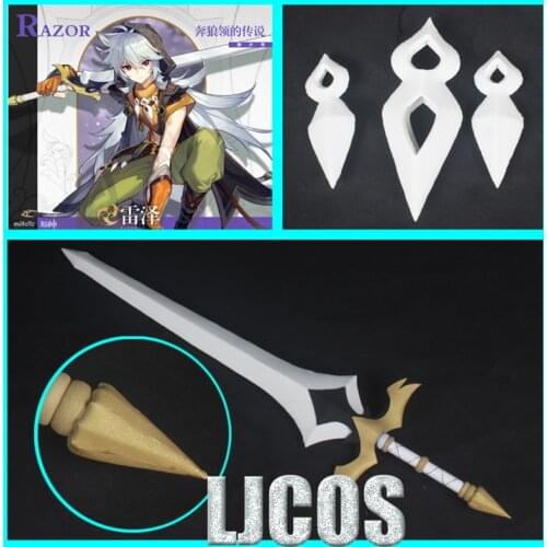 Game Genshin Impact Razor Cosplay Necklace Costume Accessories Ornament Props