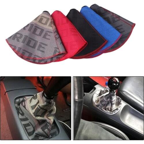 Auto Car Short Shifter Knob Manual/Auto Boot Collars Cover For MT AT Civic