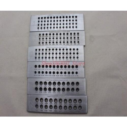 Round steel drawplate for jewelry making