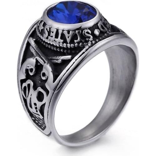 Micro-zirconium ring titanium mens ring wholesale wind jewelry