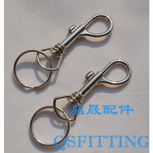 Supply DIY fashion jewelry Accessory,Key Accessory,75MM Big Lobster Clasps With Ring,Alloy Material,Rhodium Plating