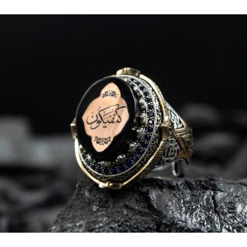 MEN 'S RING OTTOMAN NOSTALJİ 925 STERLING SILVER SPECIAL ACCESSORIES JEWELRY FİGÜR