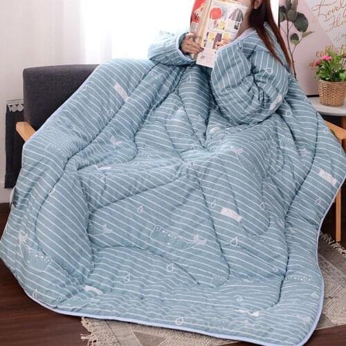New arrival Autumn Winter Warm Thick Quilt Anti - Kick Velvet Quilt Blanket For Student Dormitory Home Bedding Textiles