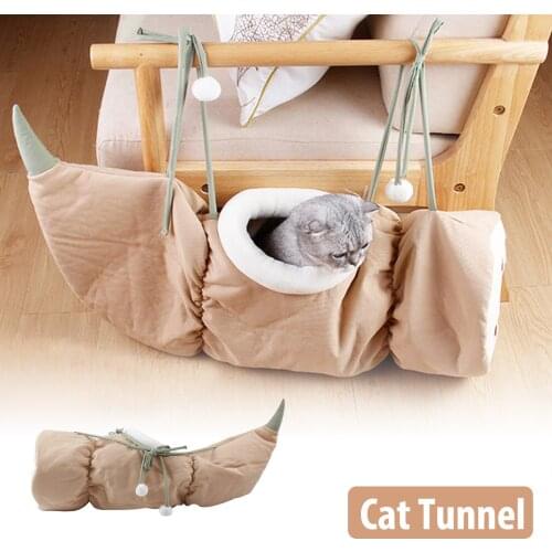 Wholesale Cat Tunnel Pet Foldable Cat Play Tent Kitten Bed House Tunnel Toy High Quality Pet Sleeping Tent Cat Tunnel House