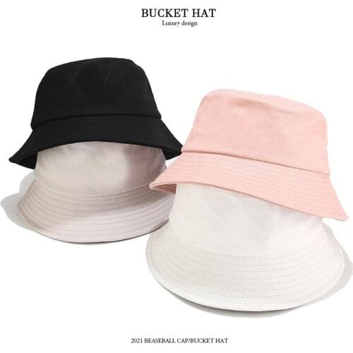 Kpop New Men Bucket Hat Macaron Color Light Board Fisherman Hat Womens Summer Panama Couple Sun Protection Cap Beach Sunscreen
