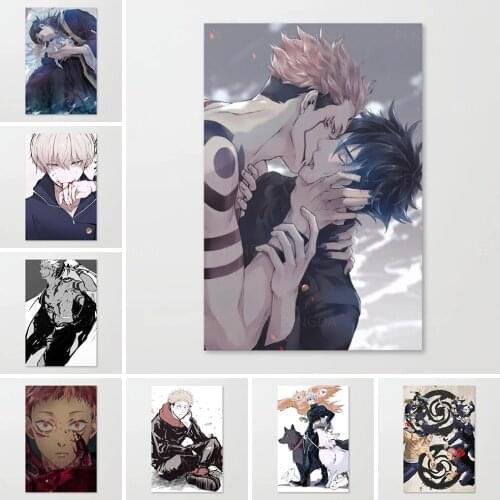 Prints Poster Home Decor Handsome Jujutsu Kaisen Anime Japan Canvas Painting Wall Artwork Modern Bedroom Cuadros Modular Picture