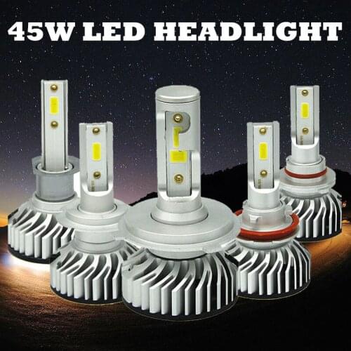 Dianshi New coming hotsale 45w car led headlight H1 H3 H7 H4 9005 9006 H11 auto led light 6000k