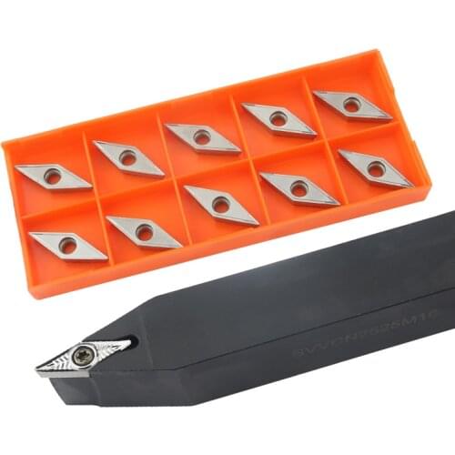 SVVCN1616H16 SVVCN2020K16 SVVCN2525M16 External Turning Tool Holder VCGT Carbide Inserts SVVCN Lathe Cutting Machine Tools Set