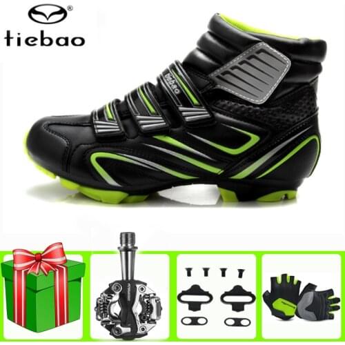 TIEBAO Cycling Shoes sapatilha ciclismo mtb Winter Men sneakers Women bicicleta mountain bike Shoes Warm Sports Bicycle Shoes