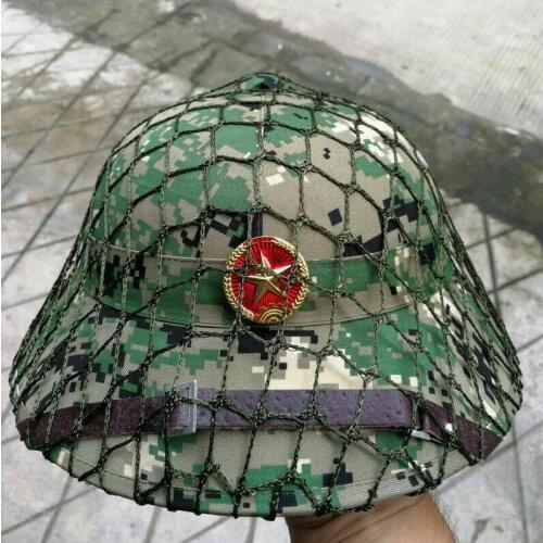 Vietnam War Soldier Combat Helmet Digital Camo Hat Camouflage Cap
