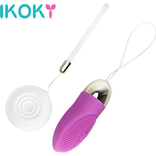 IKOKY Vibrating Egg Clitoris Stimulator Vibrator Sex Toys for Women Faloimitator Wireless Remote Control Erotic Adult Products