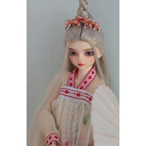 1/3 Scale BJD Wig Doll Accessories Ancient Costume Hanfu Samurai Hair Vintage Wigs for BJD/SD SD13 Girl SD17 SSDF Uncle C0298