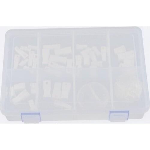 1 Box of 19 Sets Automotive Connectors JST02R-JWPF-VSLE 2/3/4/6/8 Pin Waterproof Connectors Male and Female