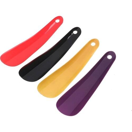 1pc/2Pcs Random Colorful Plastic Shoehorn Shoe Horns Spoon Shoes Accessories 16cm Professional Flexible Shoe Lifter
