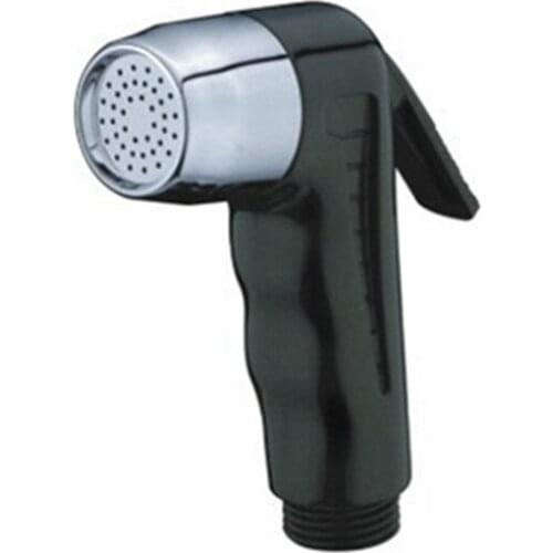 Toilet Black ABS Bidet Sprayer Shower Head Bathroom Handheld Two-function Shattaf Nozzle Floor Cleaning Diaper Washing Jet Gun