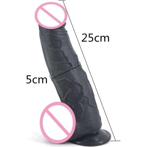 FAAK Big dildo black huge dildo suction fake penis realistic sex toy for women dick lesbian masturbate erotic products sex shop