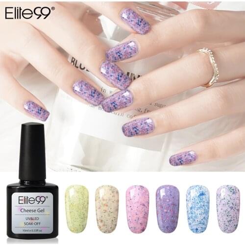 Elite99 Cheese Sandy Nail Art Gel Use With Milky Color Gel Paint Semi Permanent Nails Gel Polish Manicure Gellak Top Coat Hybrid