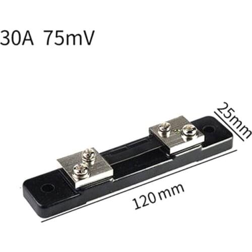 FL-2 DC Current Shunt 10/15/20/30/50A 75mV Shunt Resistor for DC Current Meter Ammeter