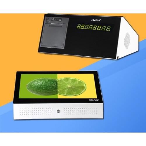 Cash Register 11.6" Capacitive Touch Screen with VFD Pos System for Restaurant Retail Built-in 58mm Thermal Receipt Printer
