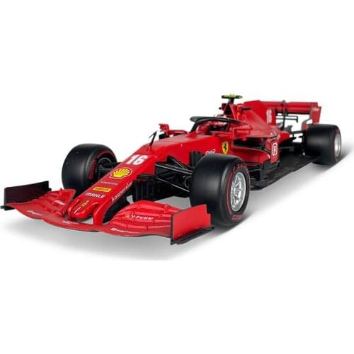 Bburago 1:18 Ferrari 2020 SF1000 F1 Racing #16 Charles Leclerc Formula Car Static Die Cast Vehicles Collectible Model Car Toys
