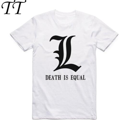 2019 S-XXX Men Women Japanese Cartoon Comic Death Note T-shirt Short sleeve O-Neck Fashion Harajuku Cool Anime Tshirt