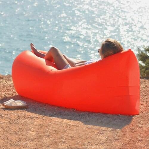 Beach Inflatable Sofa Lazy Bag Ultralight Travel Sleeping Air Bed Lounger Chair Portable Lounger Sofa Water Park Outdoor Camping