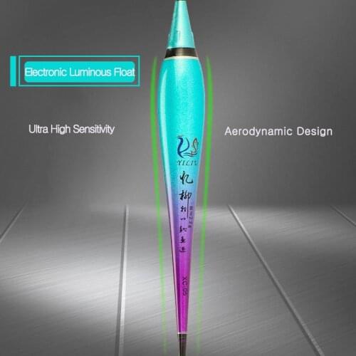 Nano Material 1pcs High Sensitivity Quick Turn Over Super Eye-catching Cold Light LED Fishing Float Electronic Luminous Buoy