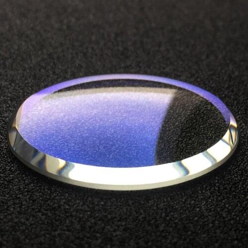 [NO.45] Double Dome 33 * 3.7mm Mineral glass Replacement Crystal Glass With Blue Color AR For SEIKO Spare Parts