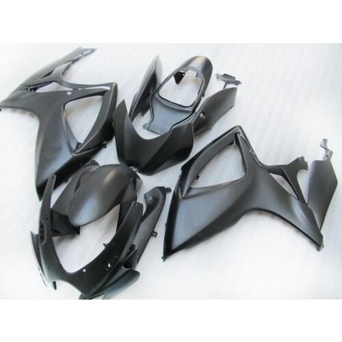 Injection Fairing For Suzuki 2006 2007 GSXR600 GSXR750 ABS plastic Fairings GSX R750 06 07 flat matte black Motorcycle bodywork