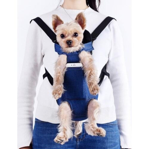 Pet Dog Carrier Front Chest Backpack Five Holes Backpack Dog Outdoor Carrier Tote Bag Sling Holder Mesh Cat Puppy Dog Carriers