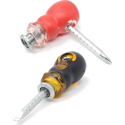 SANHOOII Flat Phillips Double Head Screwdriver Magnetic Screw Driver Utility Tool Hand Tools Ferramentas Random Color