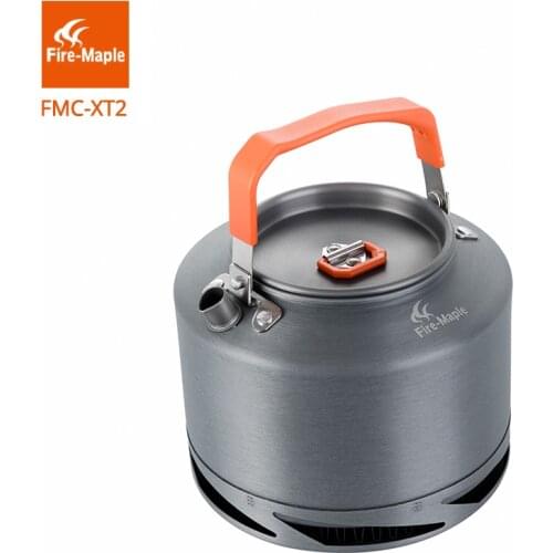 Fire Maple Hiking Kettle Outdoor Camping Cookware Heat Exchange Pinic Kettle Coffee Tea Pot 1.5L With Tea Filter FMC-XT2