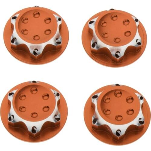 4x17mm Fine Wheel Hexagon Nut Dust Cover for HSP ZD 1/8 RC Car Buggy Truck