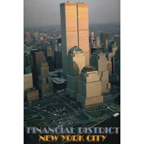 World Trade Center TWIN TOWERS - NEW YORK CITY Art Film Print Silk Poster Home Wall Decor 24x36inch